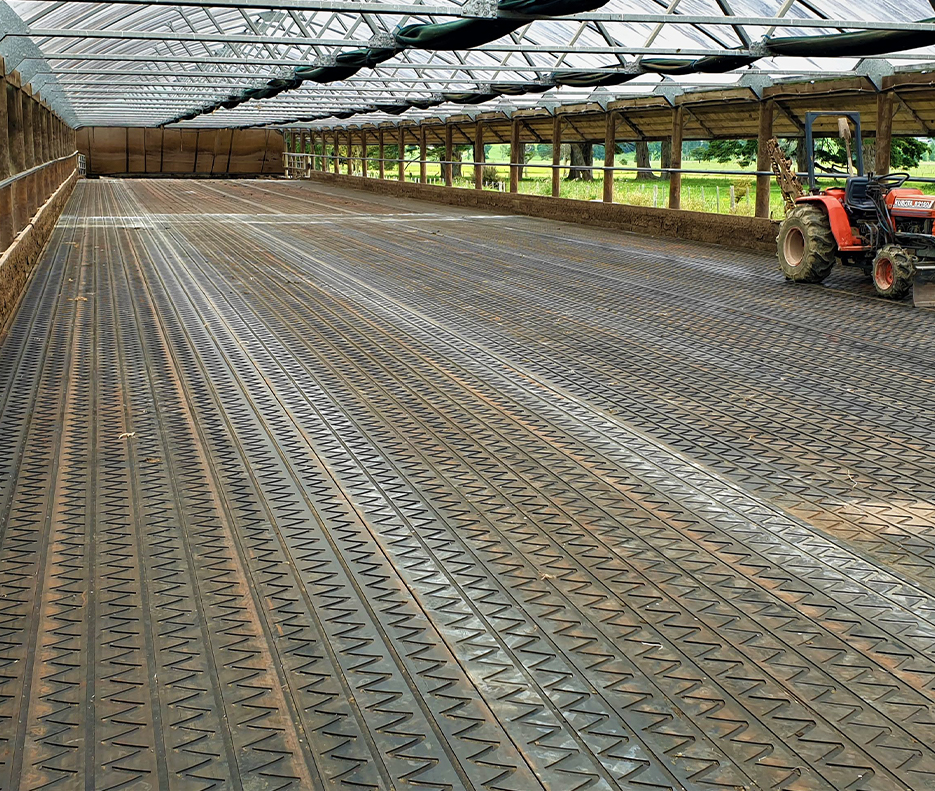 Feedpad installed with Dairy Grip Rolls