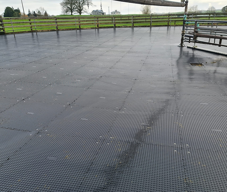 Feedpad installed with Penny Grip Tiles