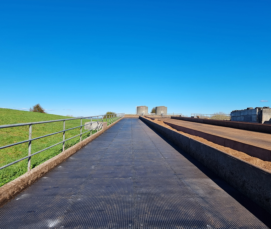 Agmat installed in feedpad