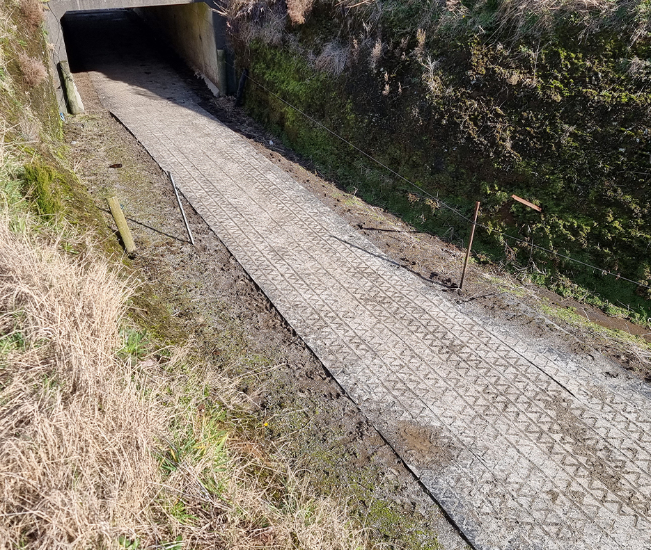 AgMat Dairy Roll on a underpass
